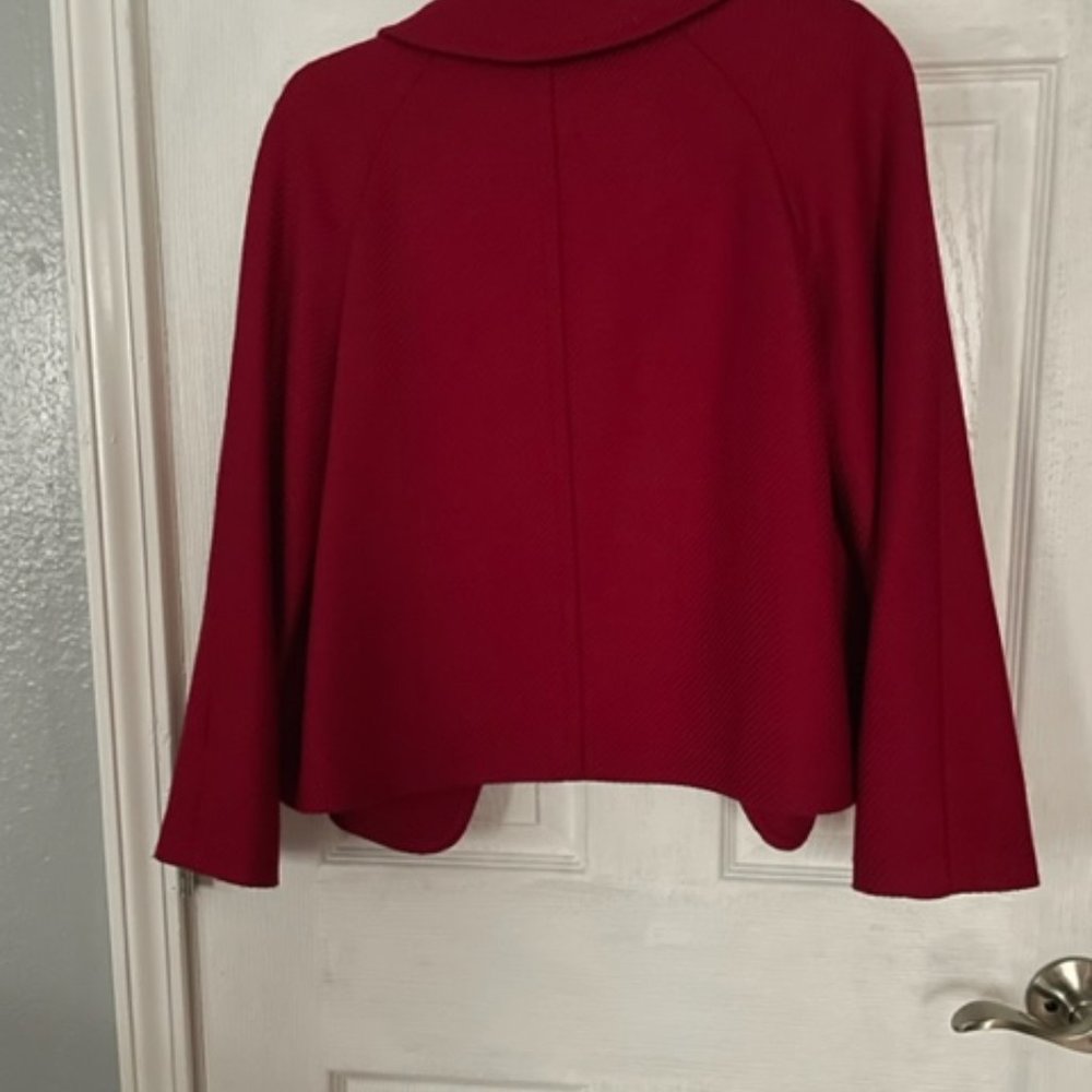 Talbot's Single Button Red Jacket Size 4 Petite - image 8